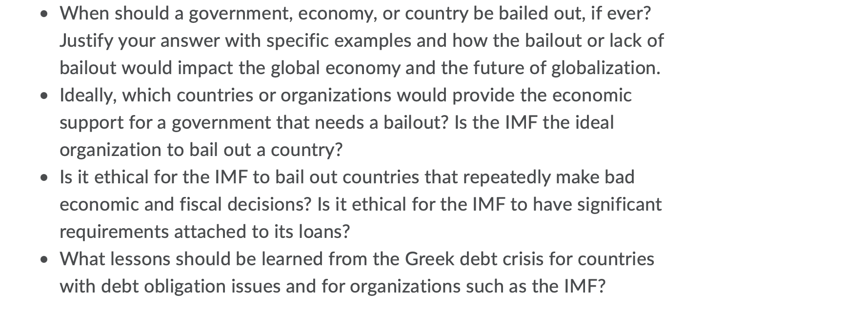 Please answer following questions : See the Screen shot: When should a