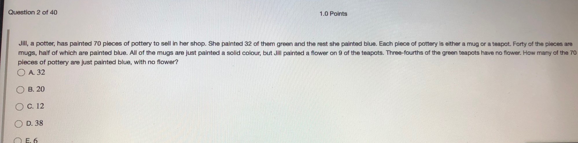 hi can i have help on these 1 Question 1 of