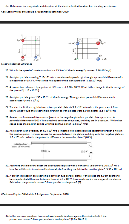 is 5.29 x 10"him from a proton. An electron has a charge