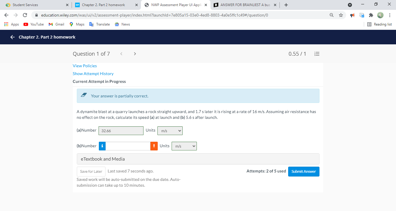  Student Services X WP Chapter 2. Part 2 homework X 5