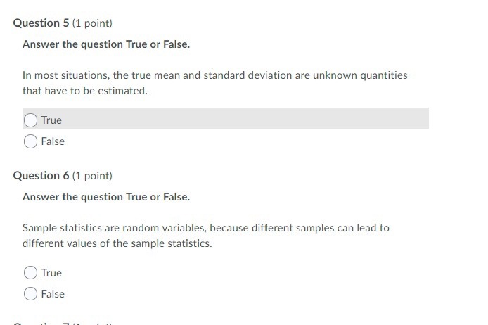 Descriptive Statistics O c. Measurement Statistics O d. Confidence StatisticsQuestion 5 {1