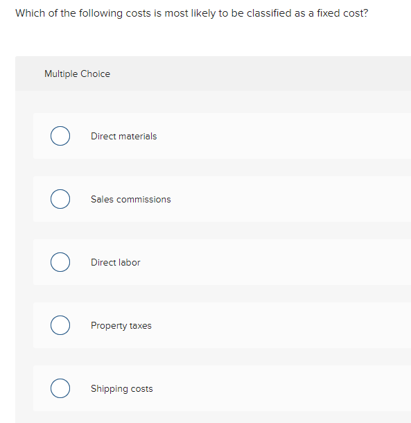 fixed costs of $4,000. True or False A company's product sells at