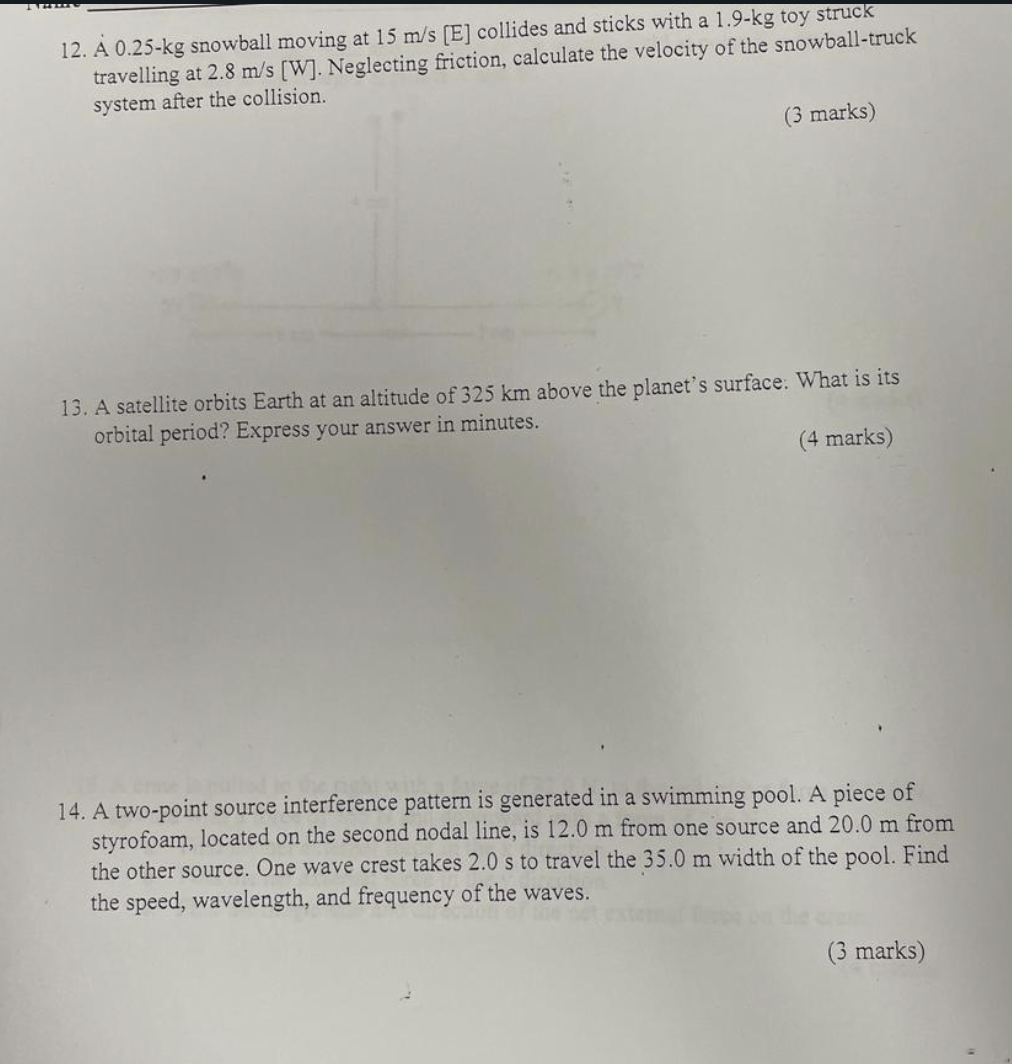 sticks with a 1.9-kg toy struck travelling at 2.8 m/s [W]. Neglecting