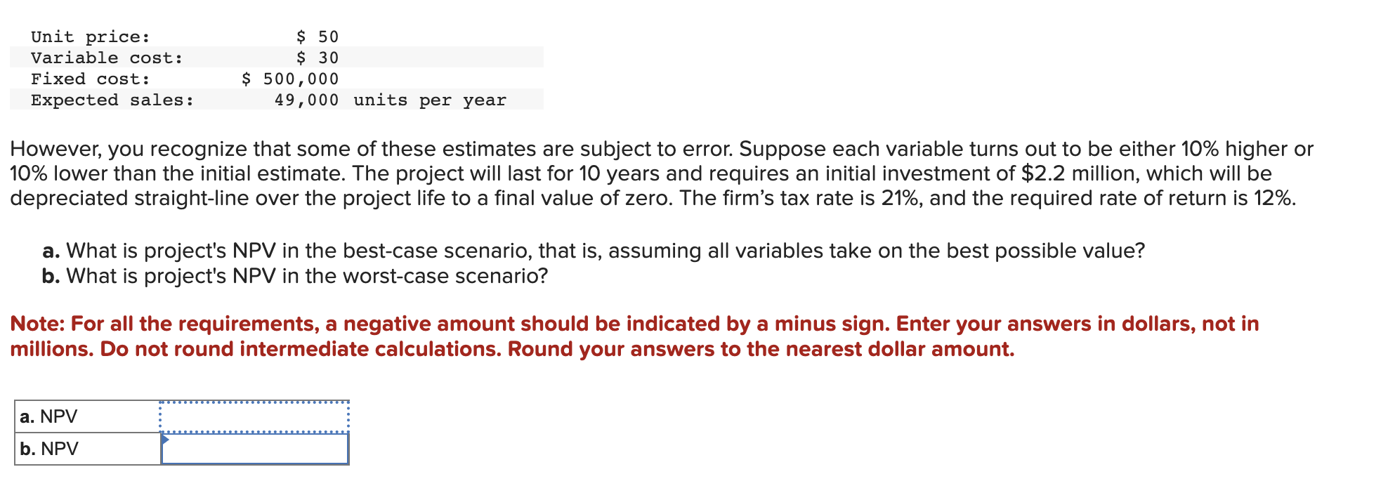 of these estimates are subject to error. Suppose each variable turns out