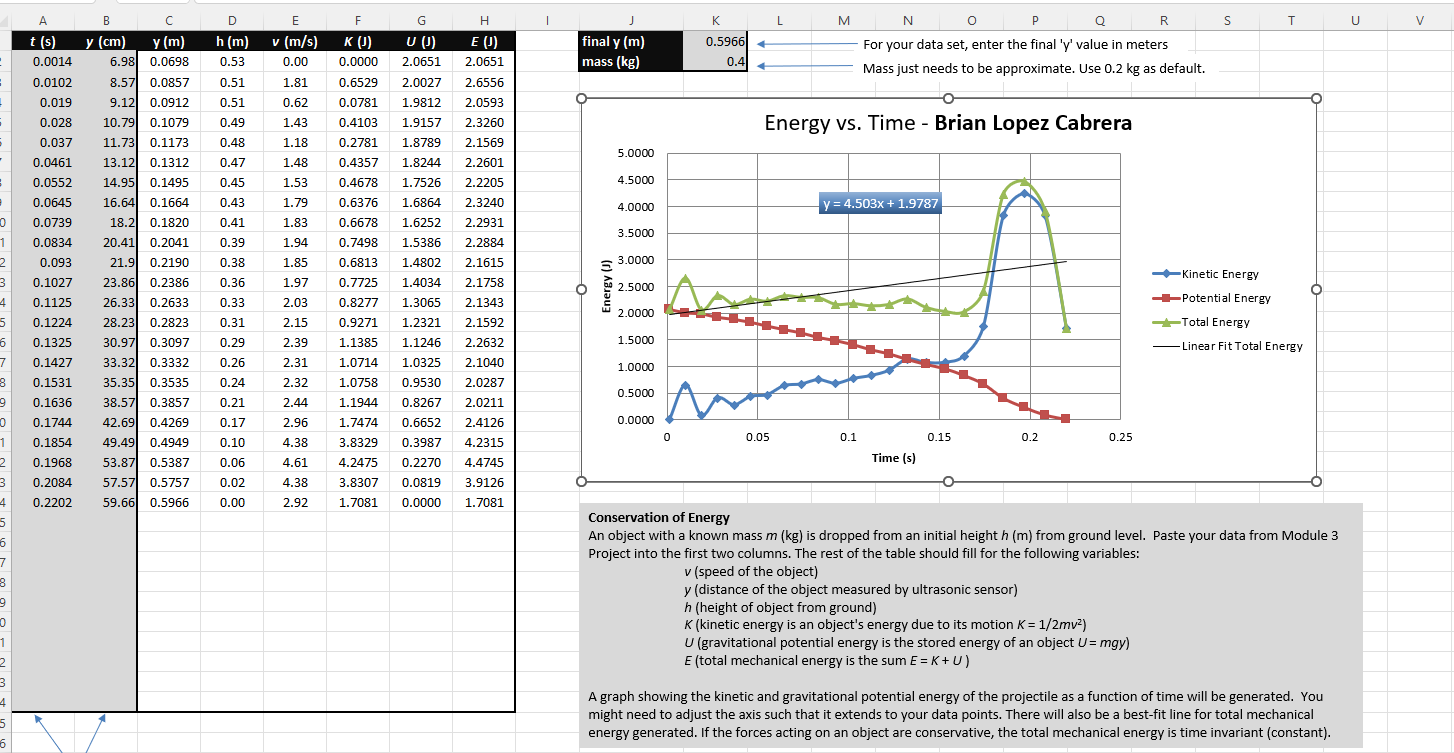 0.0000 2.0651 2.0651 mass (kg) 0.4 Mass just needs to be approximate.