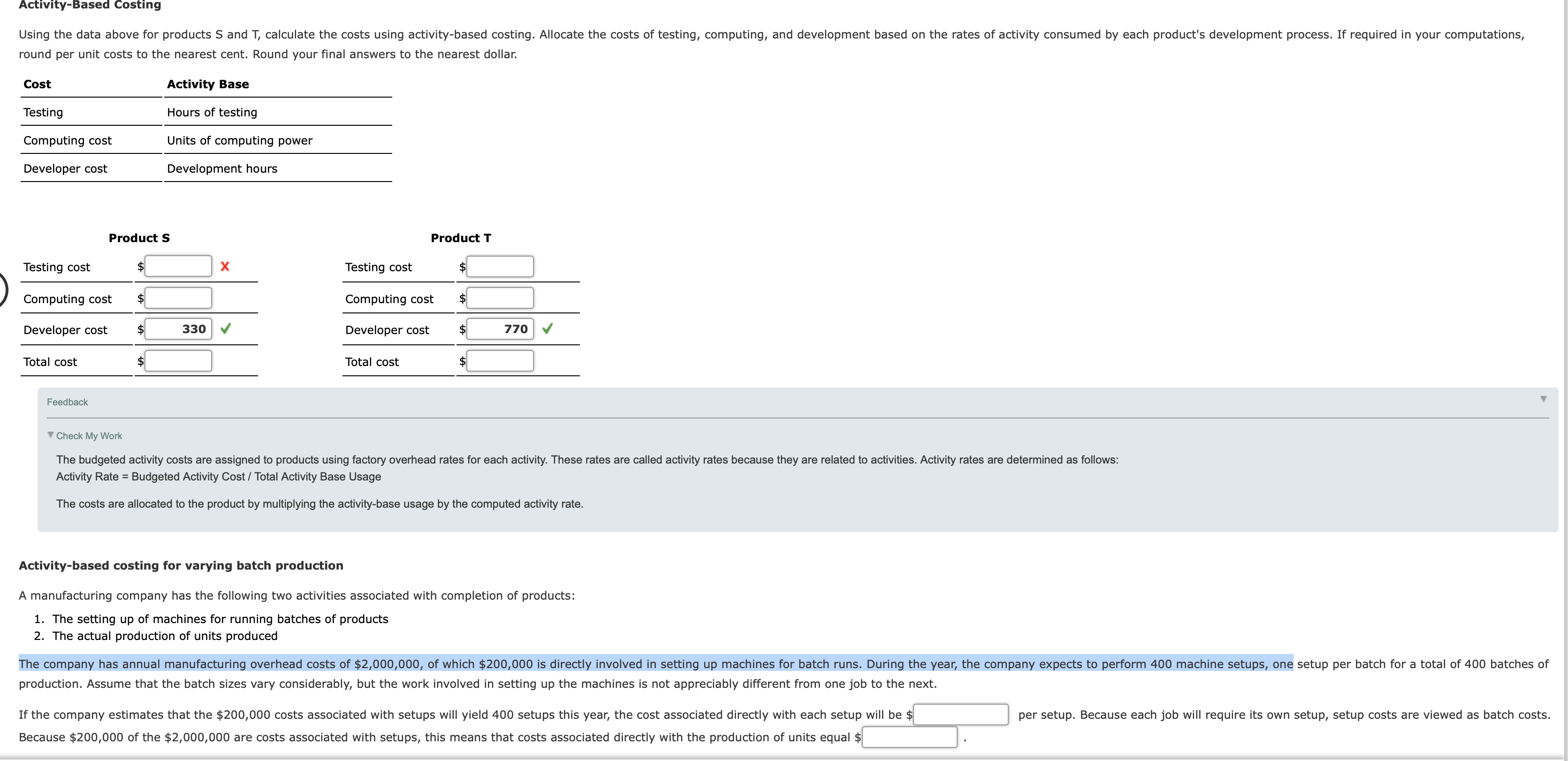 based arbitrarily on the rate of either direct labor or direct materials