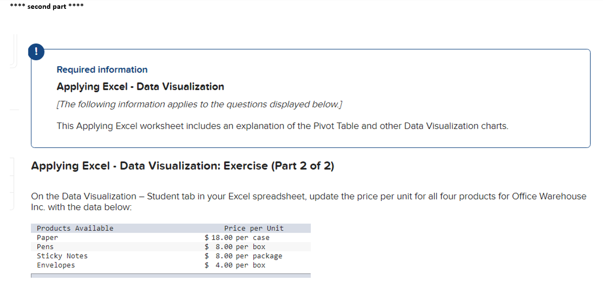 and Charts. After following the tutorial to create a PlvotTable, your final