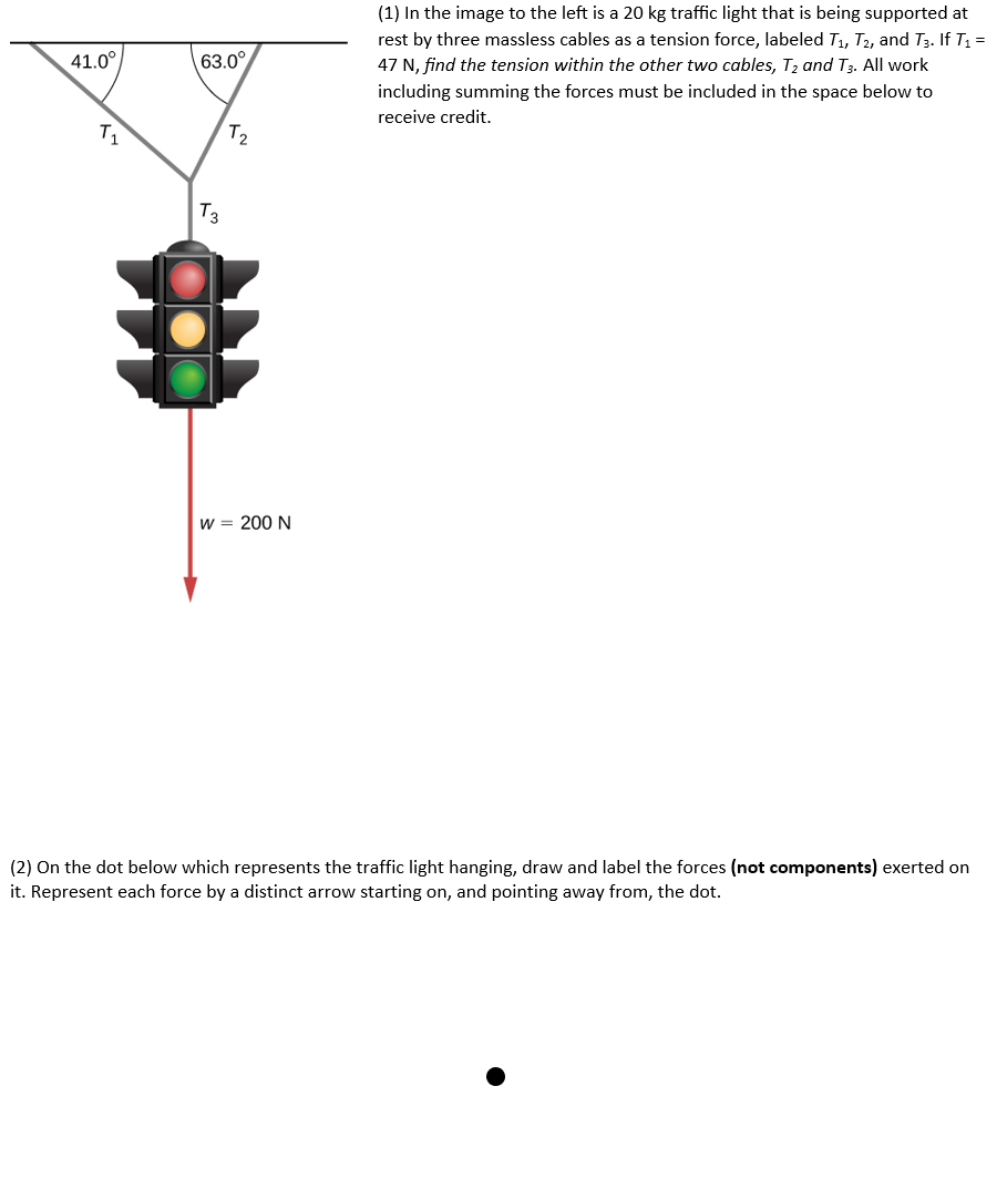 Could someone assist me in this physics problem/help me identify what T2