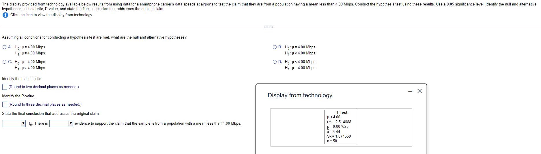  The display provided from technology available below results from using data