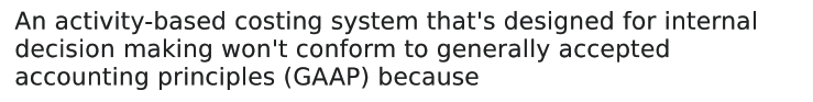 to generally accepted accounting principles (GAAP) because