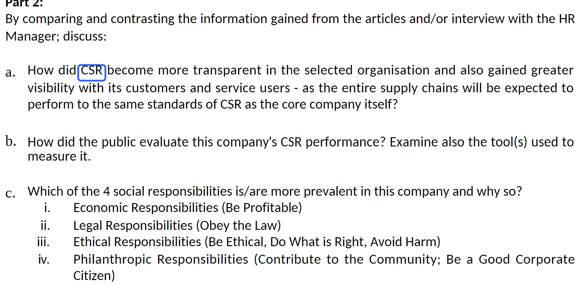 articles and/or interview with the HR Manager; discuss: a. How did@become more