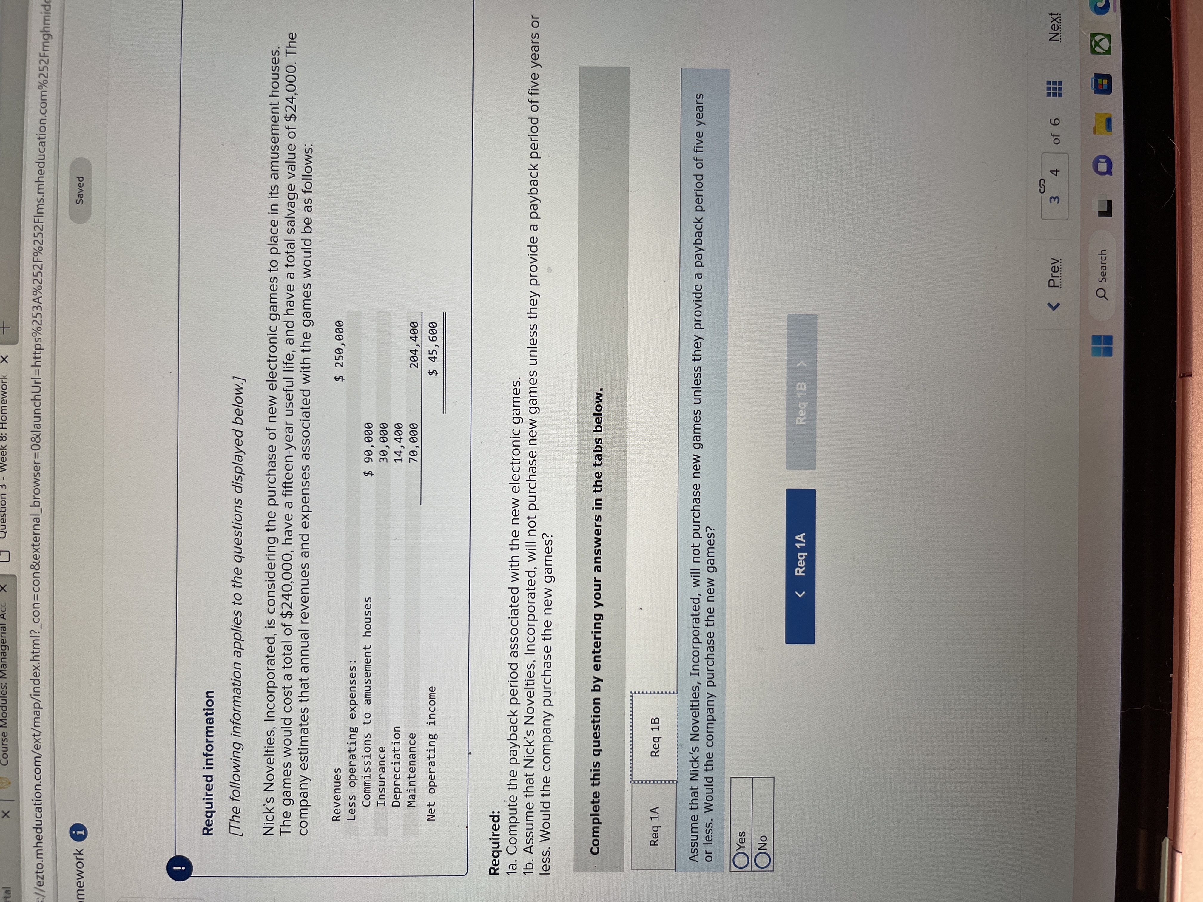 8: Homework X + ps://ezto.mheducation.com/ext/map/index.html?_con=con&external_browser=0&launchUrl=https%253A%252F%252FIms.mheducation.com%252Fmghmiddle omework i Saved Required information [The following