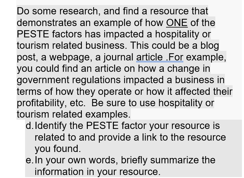 Do some research, and find a resource that demonstrates an example of