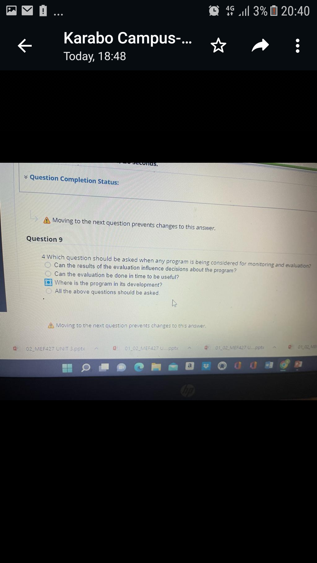 Today, 18:48 Seconds. Question Completion Status: > Moving to the next question