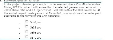  Bookmark question Tor later In the project planning process, it .._5