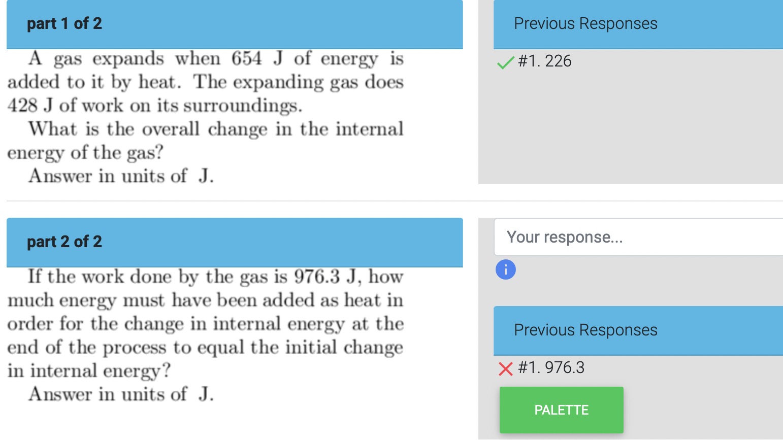 time. thank you in advance.Q1: Your response... A(n) 8.84 L vessel contains
