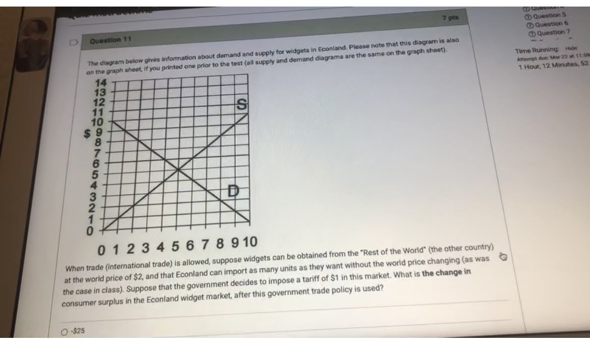  Help with questions A D Question 12 7 pts Quest Question