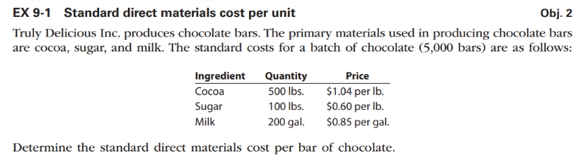 lbs. $1.04 per lb. Sugar 100 lbs. $0.60 per lb. Milk 200