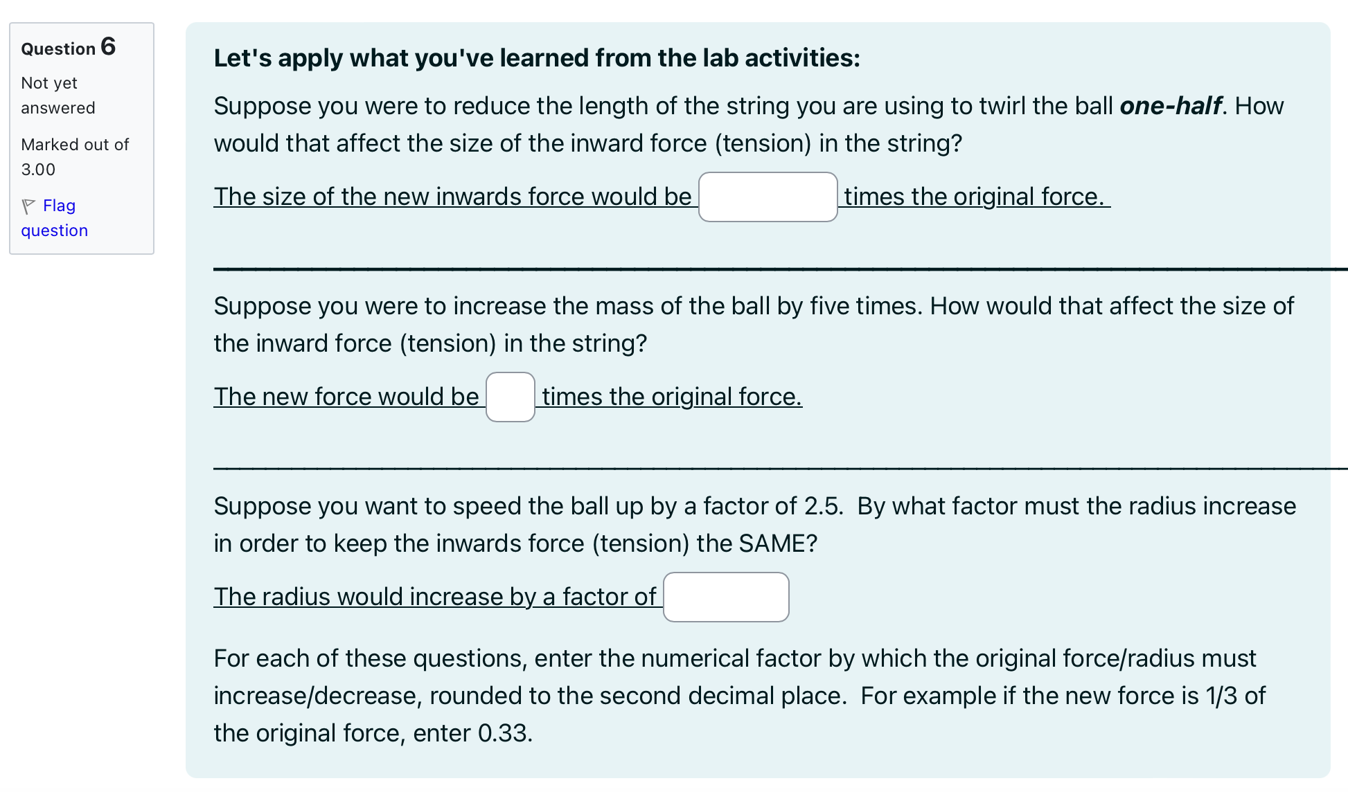a force on the ball. That force is b) Which of the