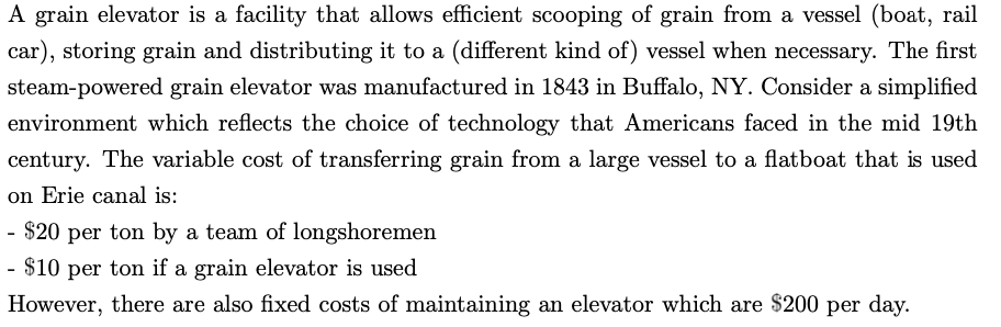  A grain elevator is a facility that allows efficient scooping of