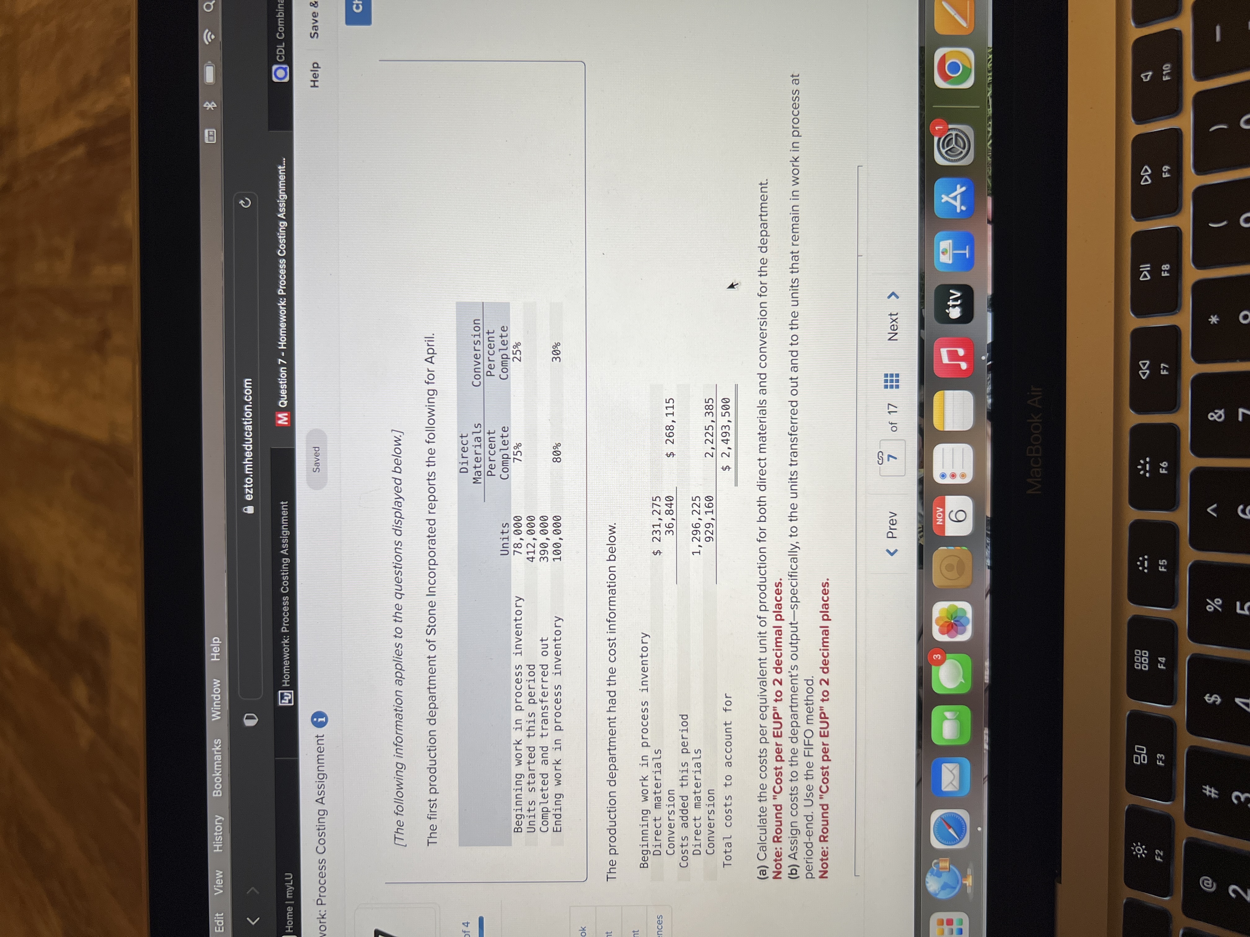  Q Edit View History Bookmarks Window Help ezto.mheducation.com C Home |