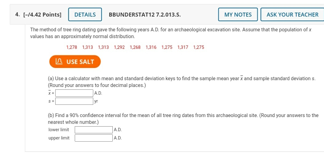 help please 4. [14.42 Points] DETAILS BBUNDERSTAT12 7.2.0135. MY NOTES | ASK