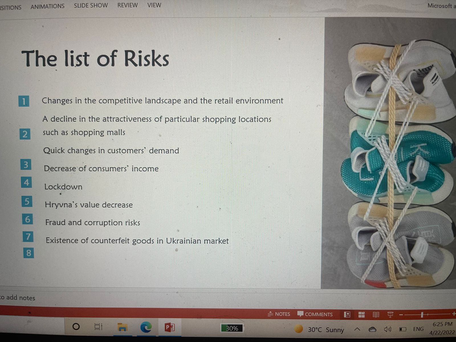  To explore problem (risk) situation using one of the types of