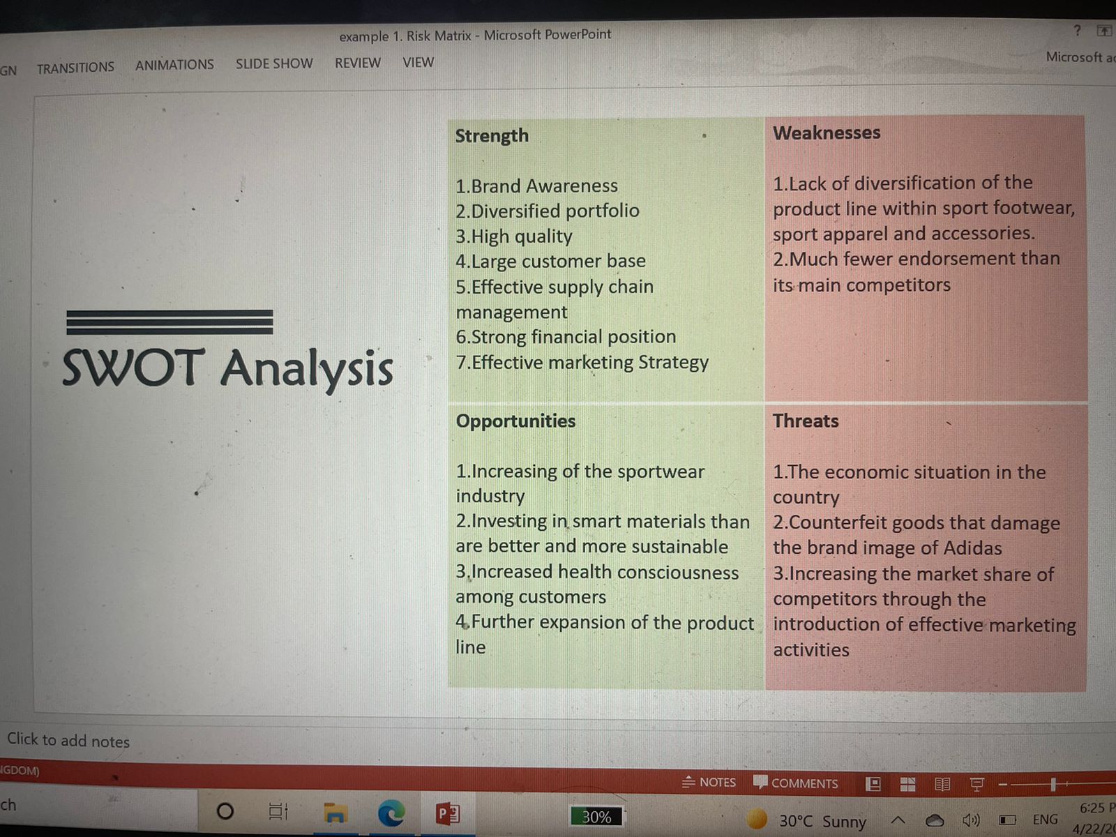 percentages a risk that is more than 80% likely to cause problems