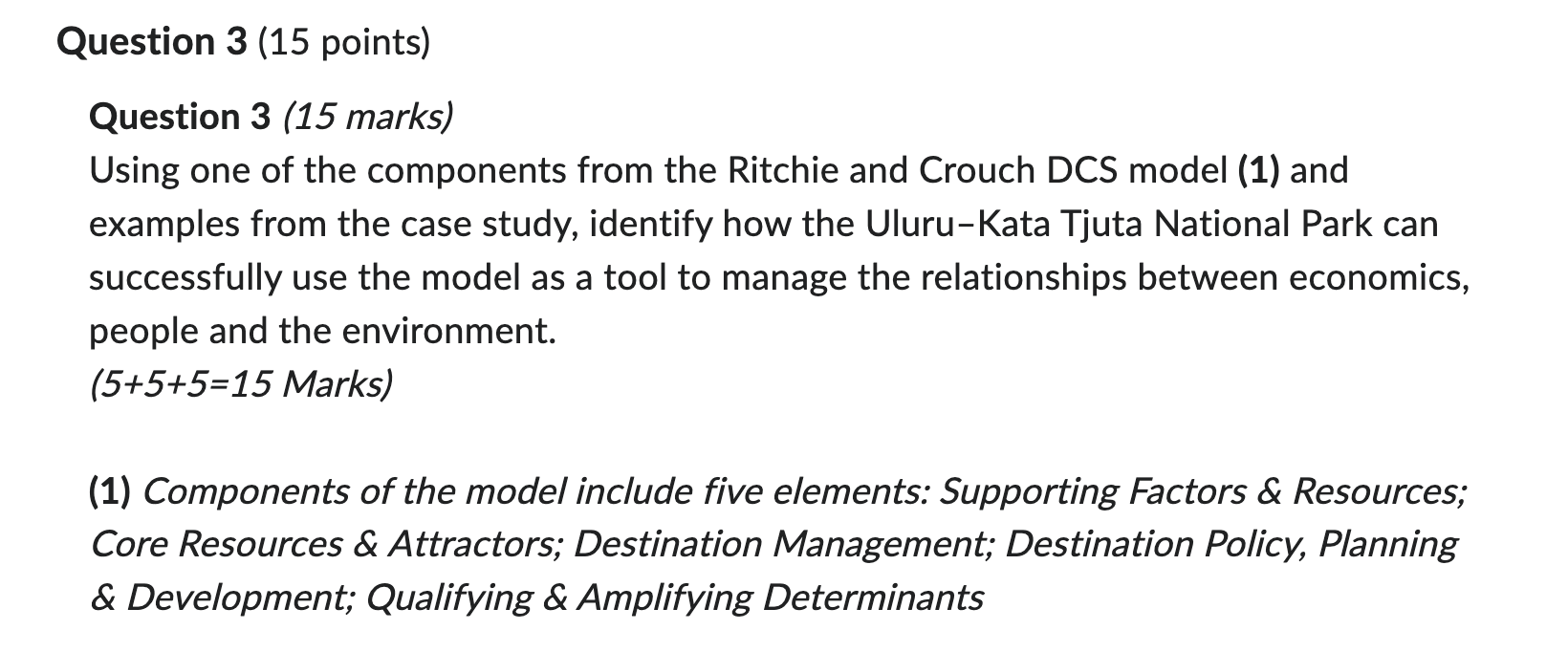 Parks Australia as a Tourism Development Analyst for the Uluru-Kata Tjuta National