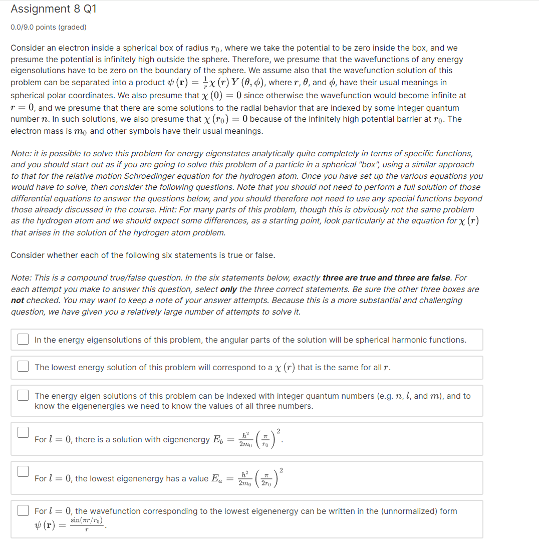 spherical box of radius ry, where we take the potential to be