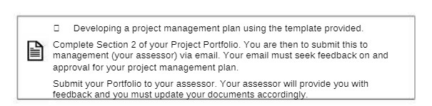 0 Developing a project management plan using the template provided. Complete