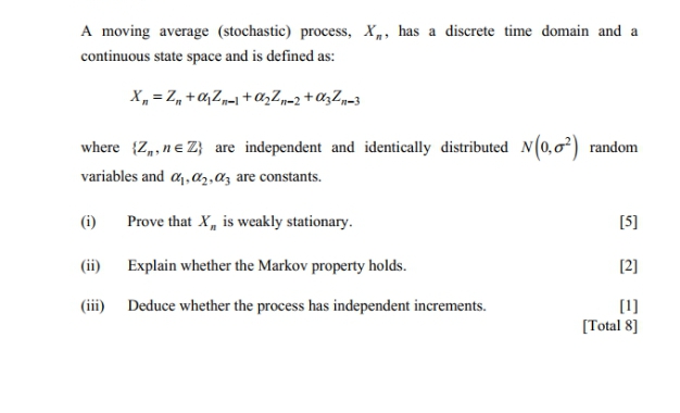 has a discrete time domain and a continuous state space and is