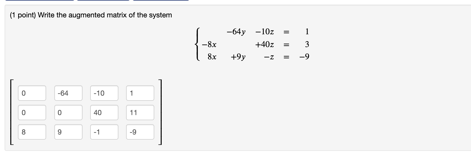 the points (1, 2), (0, 2), and (2, 26). f(x) = (1