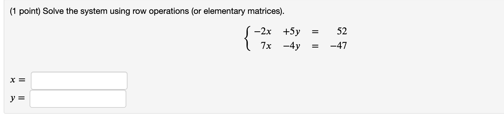 3 0 1 4 0 A = 0 0 0 0 0