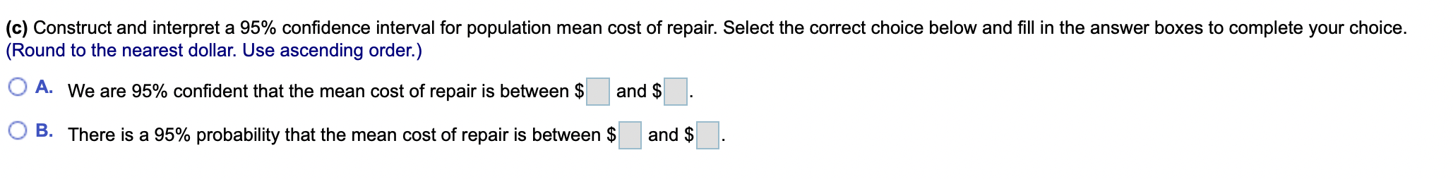 collision in a simple random sample of mini and micro-vehicles. Complete parts