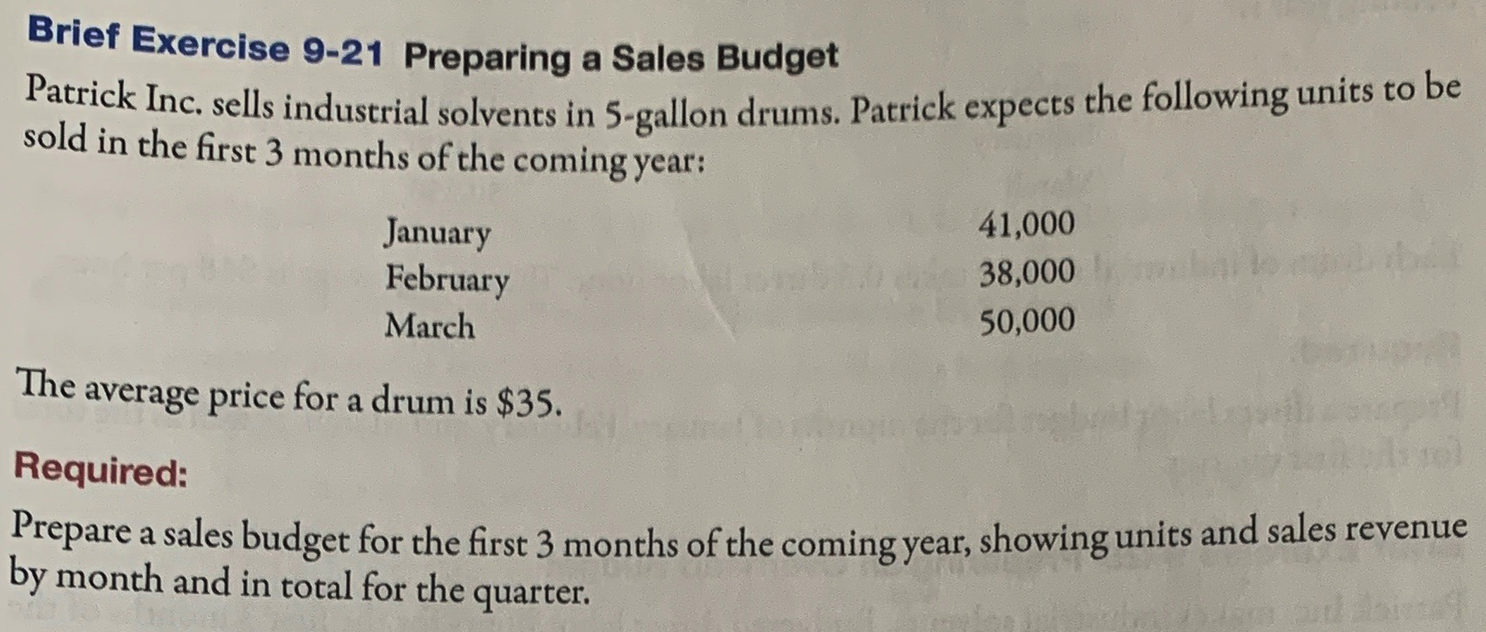 Please I need help with this exercise Brief Exercise 9-21 Preparing a