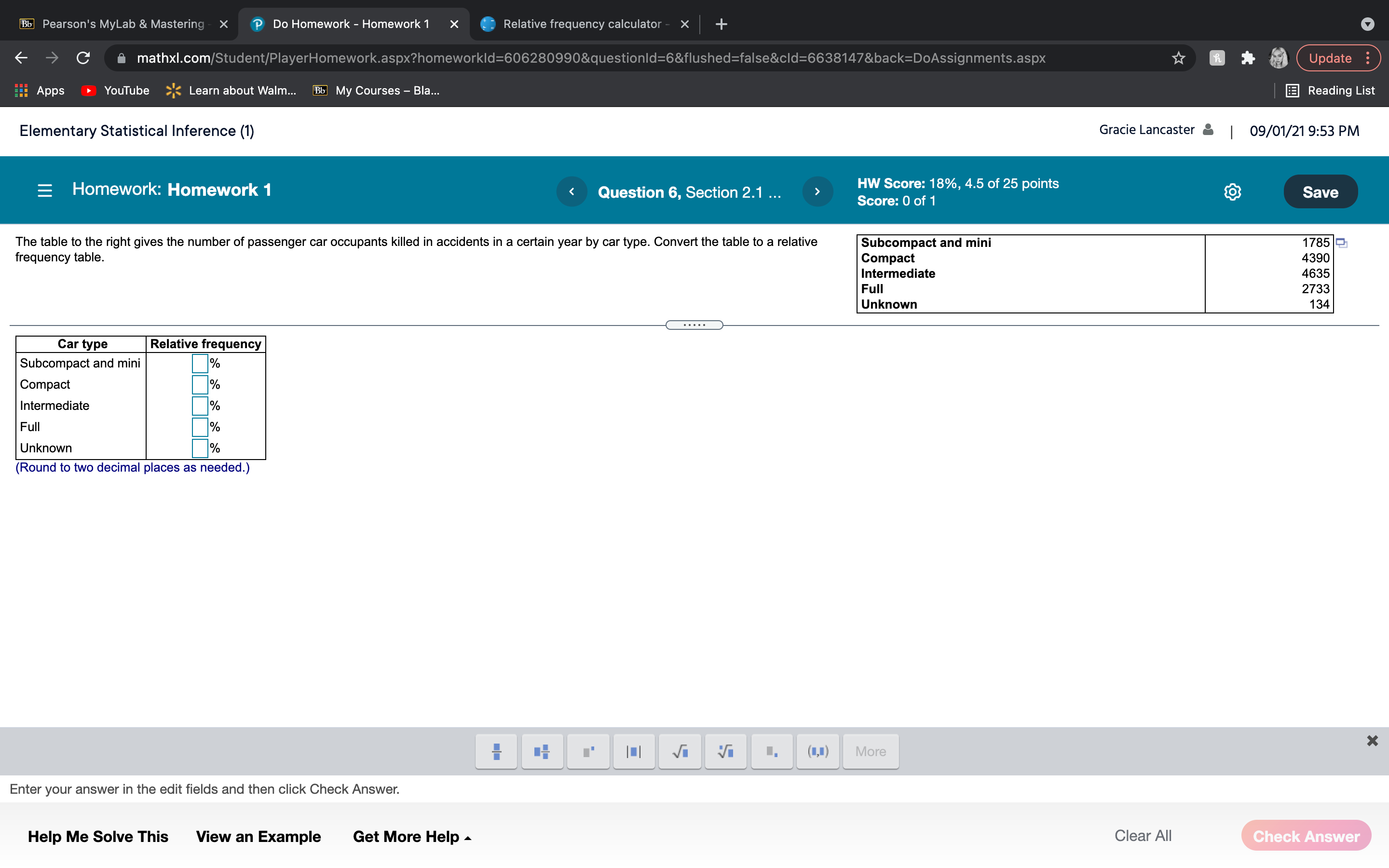I}? rm .t v .' I. L - 'D De Homework
