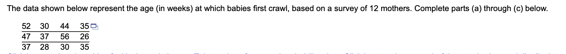 (a) through (c) below. 52 30 44 350 47 37 56 26