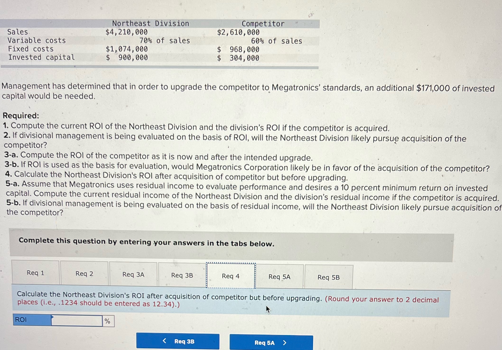 Plz help ;; - , Northeast Division Sales Competitor ' $4,210,000 $2,610,000