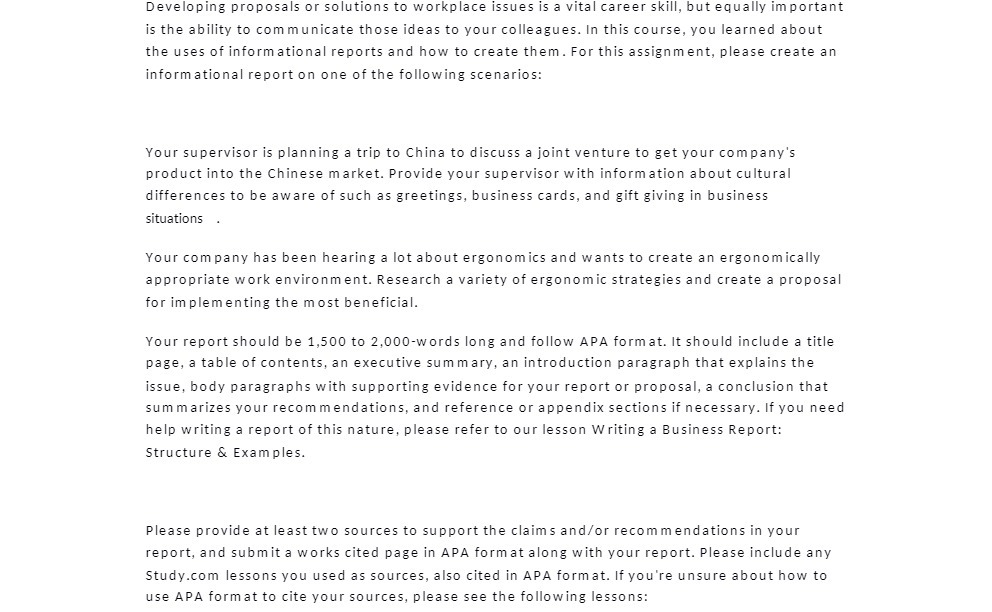  Developing proposals or solutions to workplace issues is a vital career