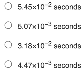 An object is undergoing simple harmonic motion with frequency f = 4.2