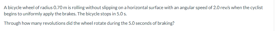 a distance of 352 m, the angular speed of the wheels is