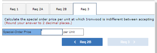 Should Ironwood accept the special order in this case? Calculate the special