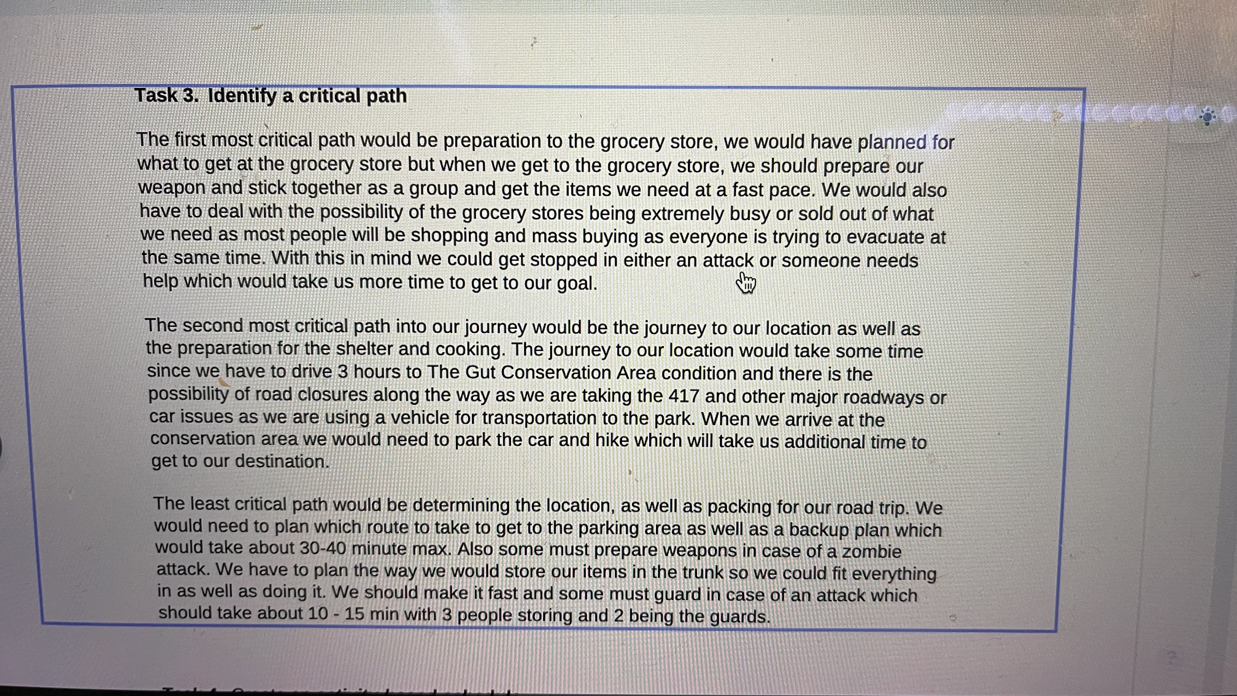 shelter plan for on boat boat load Fat Up boat packing(3h) shelter(2h)