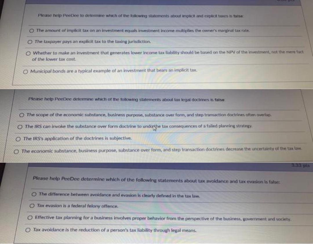 please give proper explanation Please help PeeDee to determine which of the