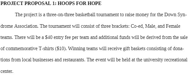 basketball tournament to raise money for the Down Syn- drome Association. The