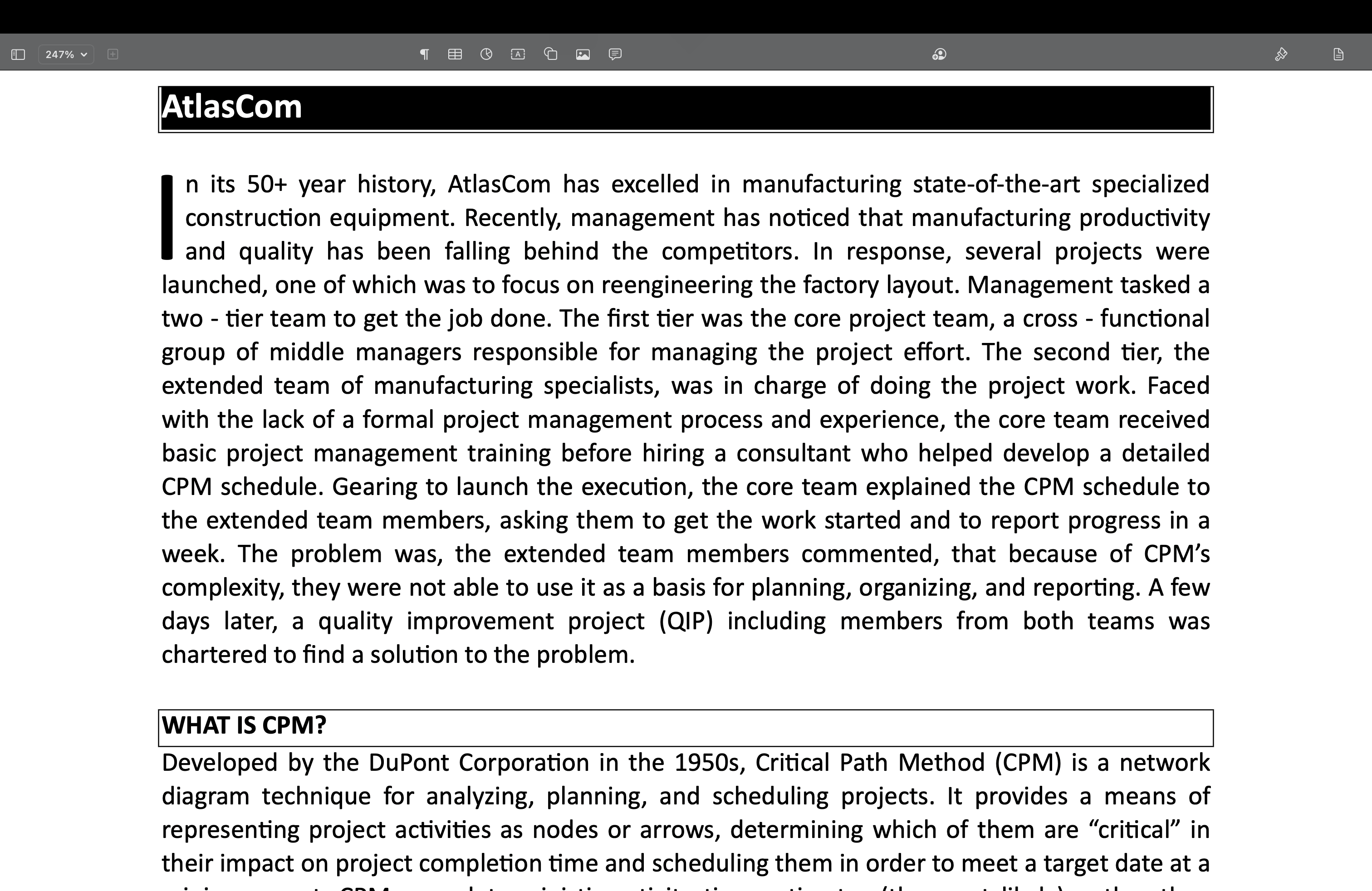 The rst tier was the core project team, a cross - functional