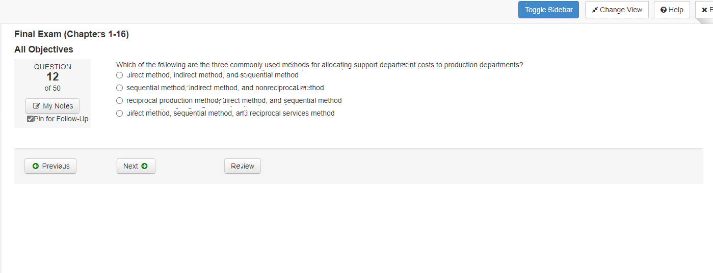 All Objectives QUESTION Which of the following are the three commonly used