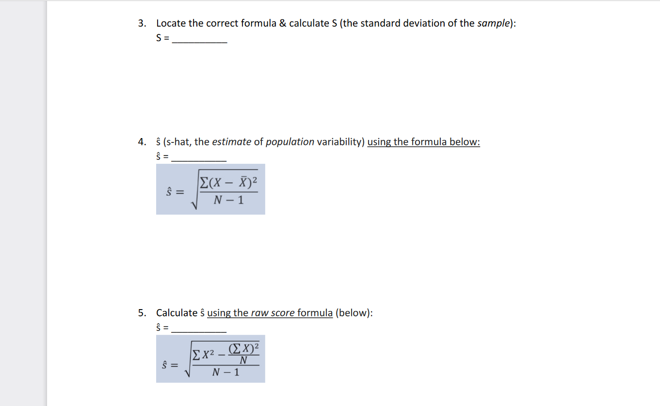 hypothetical data for six students. Each score represents the number of hours
