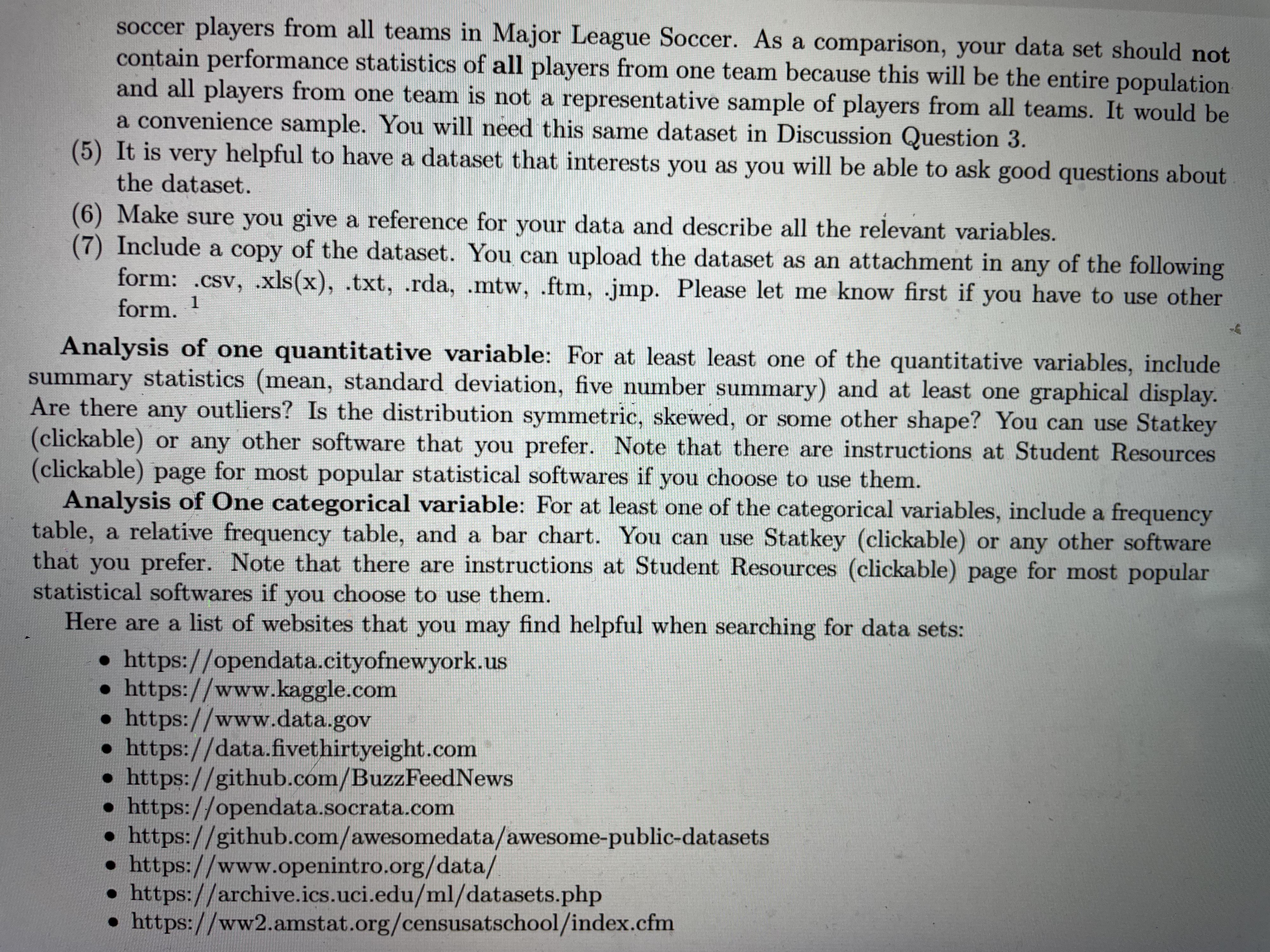 Discussion Question 2: Analyze Your Own Data - Part 1 In